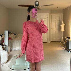 Michael Kors coral Pink Long Sleeve Dress